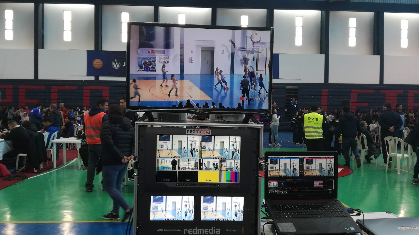 ⚽ Juegos Deportivos — Básquet Multi-cámara — Grupo Red Media streaming profesional Perú